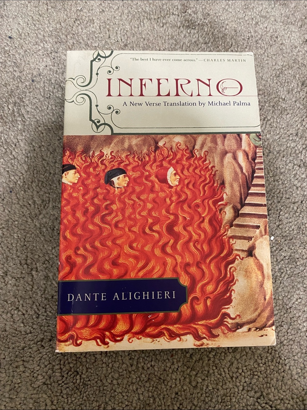 Inferno by Dante Alighieri - Red & Cream Paperback